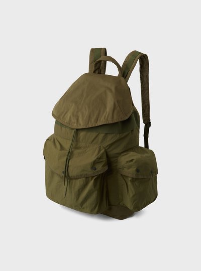 TEN C - NYLON TACTEL AND OJJ BACKPACK - Dark Green - TEN C