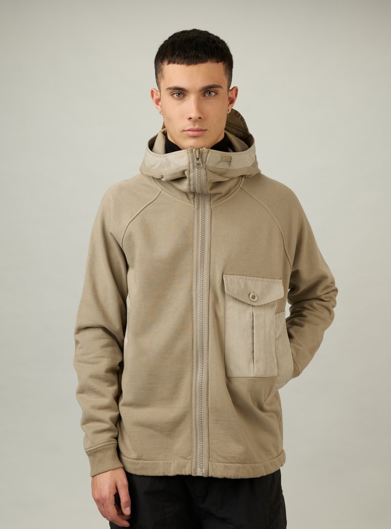 Ten c HOODED SWEATSHIRT GARMENT DYED MAKO COTTON FLEECE パーカー スウェット vendor coverchord テンシー 18AW GARMENT DYED ZIPPED HOODIE