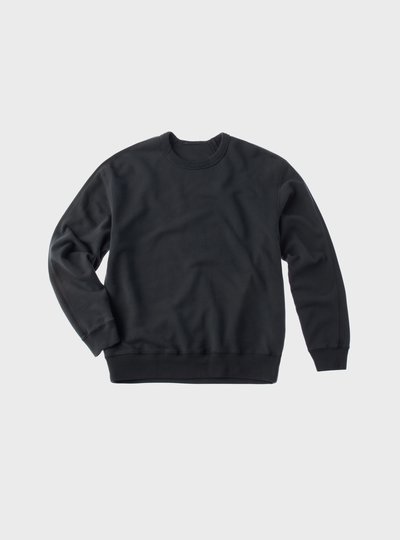 TEN C - GARMENT DYED CREWNECK SWEATER - Grey Smog - TEN C