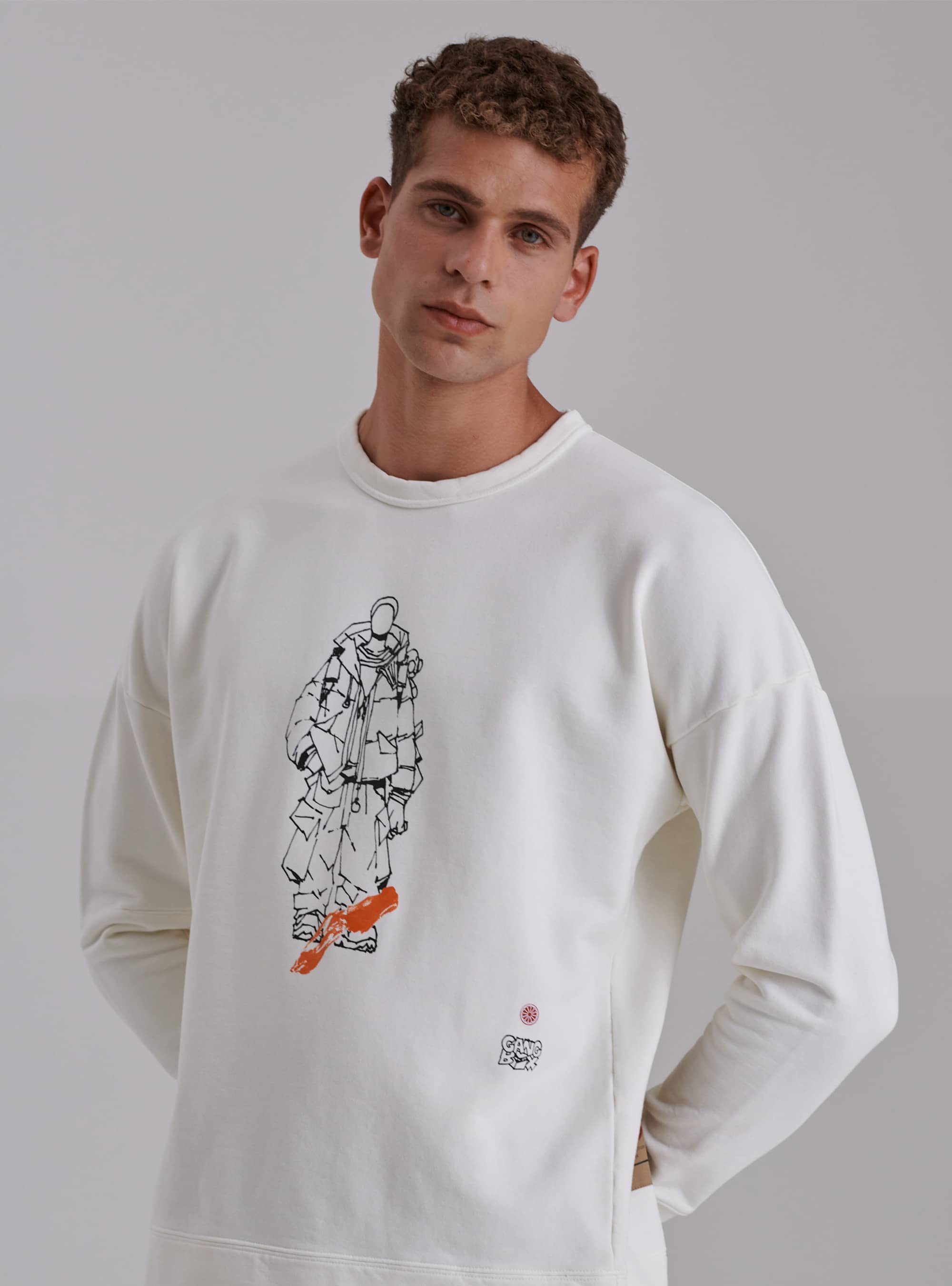 crew neck sweatshirt gangbox collab