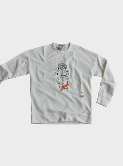 TEN C - CREW NECK SWEATSHIRT GANGBOX COLLAB - Snow White - TEN C