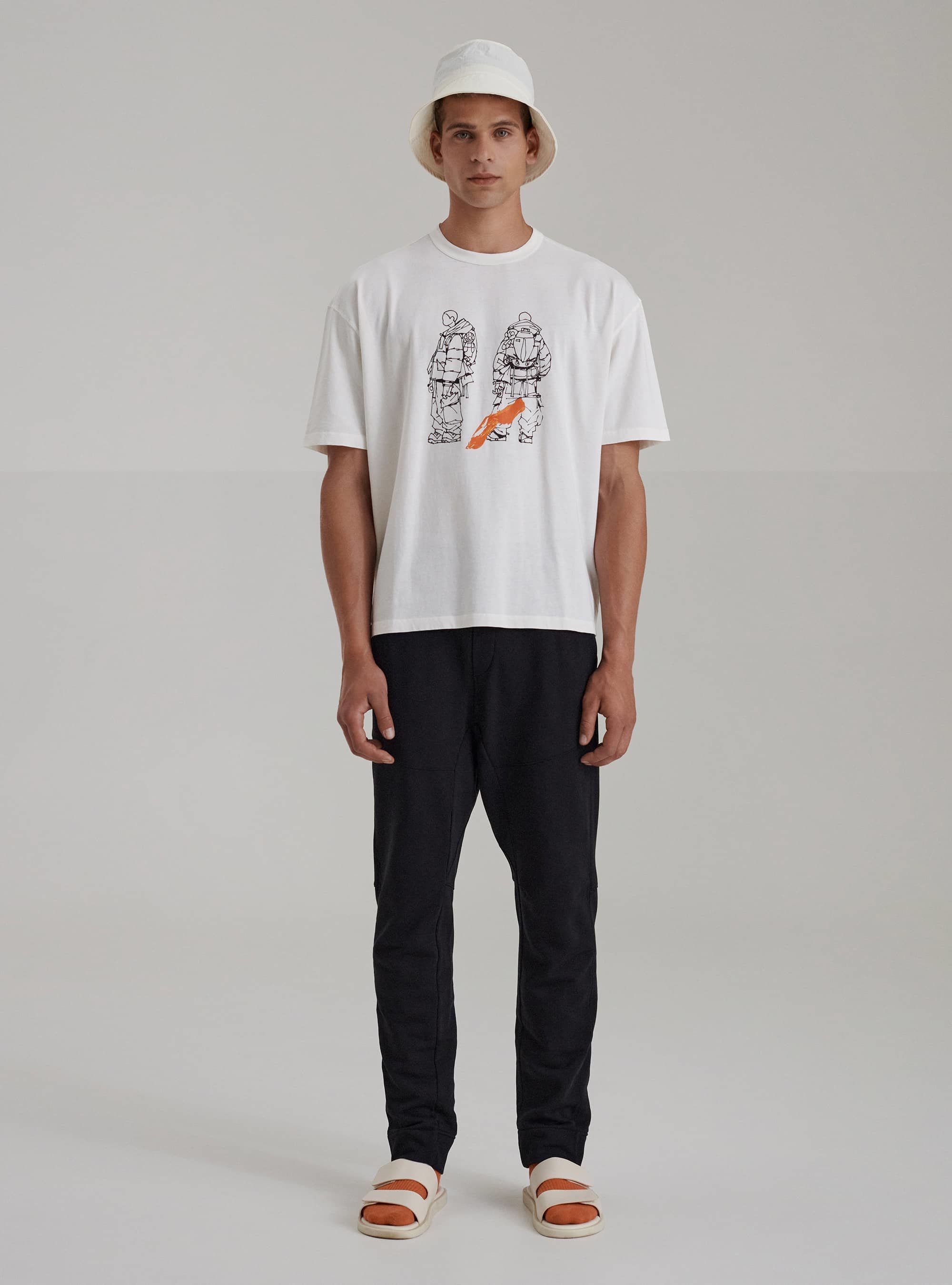 Tシャツ・カットソー Ten-C Garment dyed cotton jersey pocket hood beige 22CTCUF0 OU1620998_022924140313.jpg