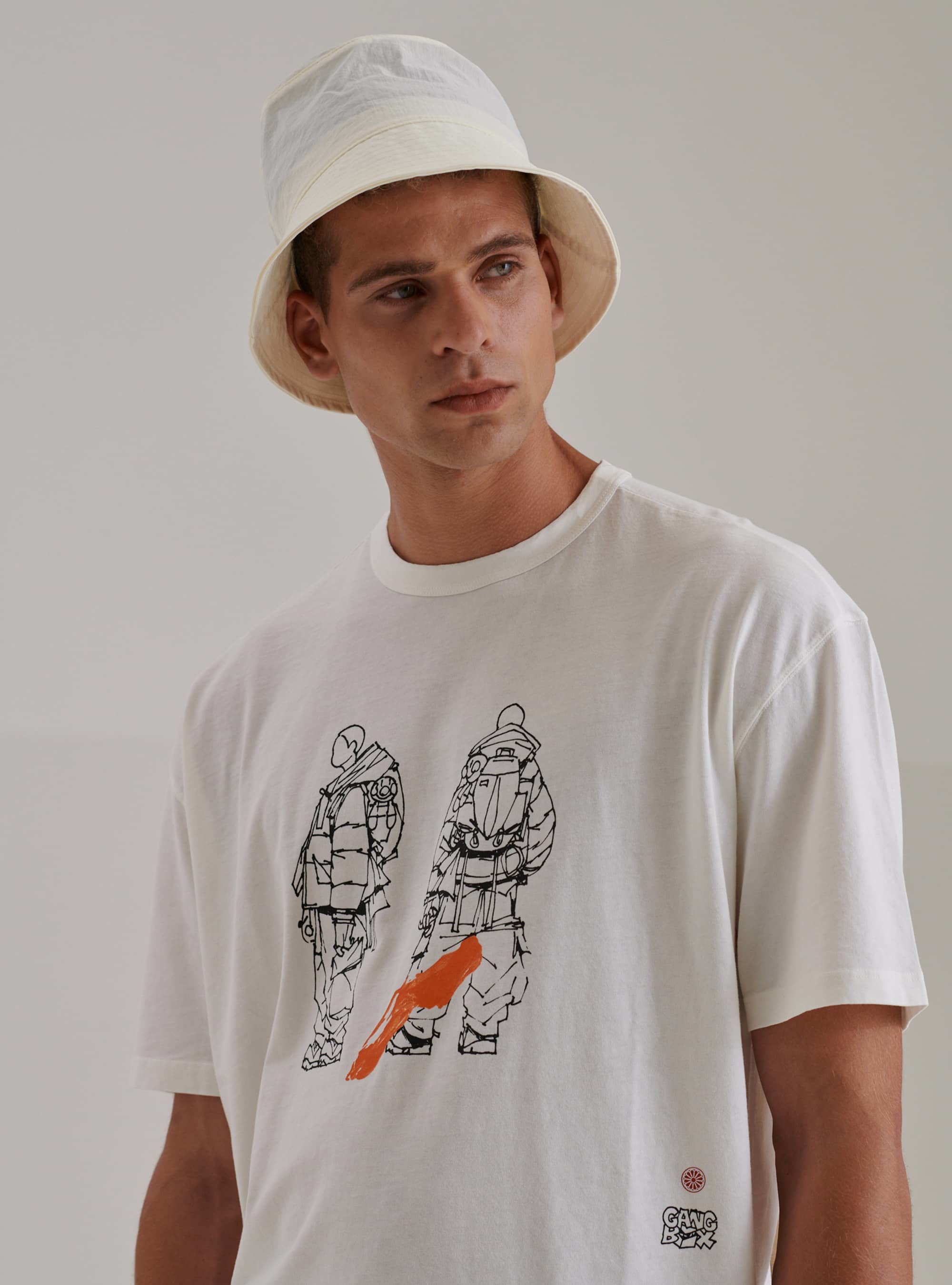 Tシャツ・カットソー Ten-C Garment dyed cotton jersey pocket hood beige 22CTCUF0 OU1620998_022924140313.jpg