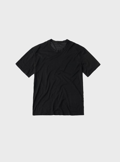 TEN C - COTTON JERSEY T-SHIRT - Black - TEN C