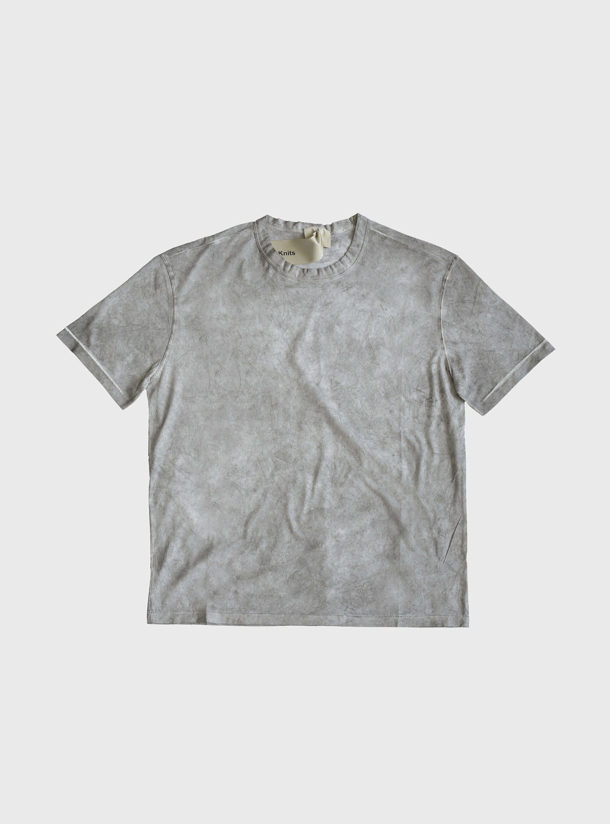 TEN C - SHORT SLEEVES SWEAT - Pearl Grey - TEN C