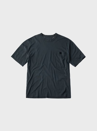 TEN C - POCKET COTTON T-SHIRT - Grey Smog - TEN C