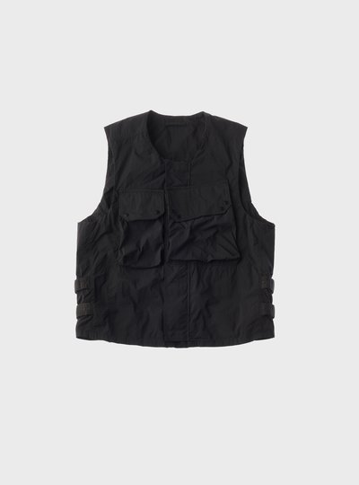 TEN C - MID LAYER VEST - Black - TEN C