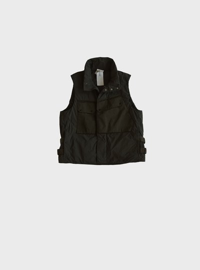TEN C - MID LAYER VEST - Green Lizard - TEN C