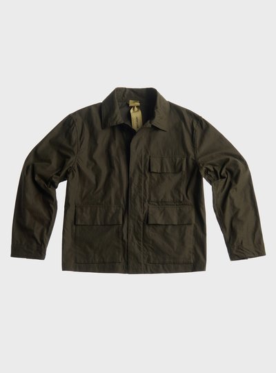 COTTON-GABARDINE OVERSHIRT - Zoom