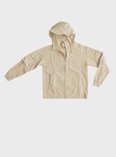 TEN C - OPEN HOODED SWEAT - Gauze White - TEN C
