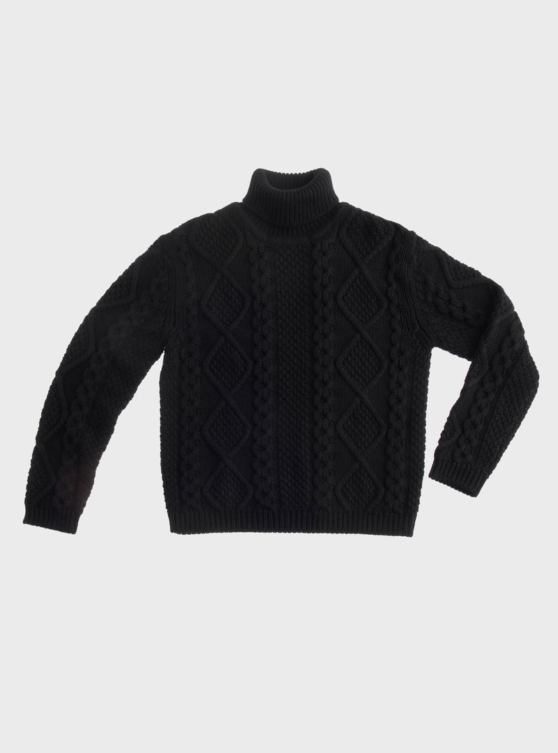 MERINO WOOL ROLLNECK SWEATER