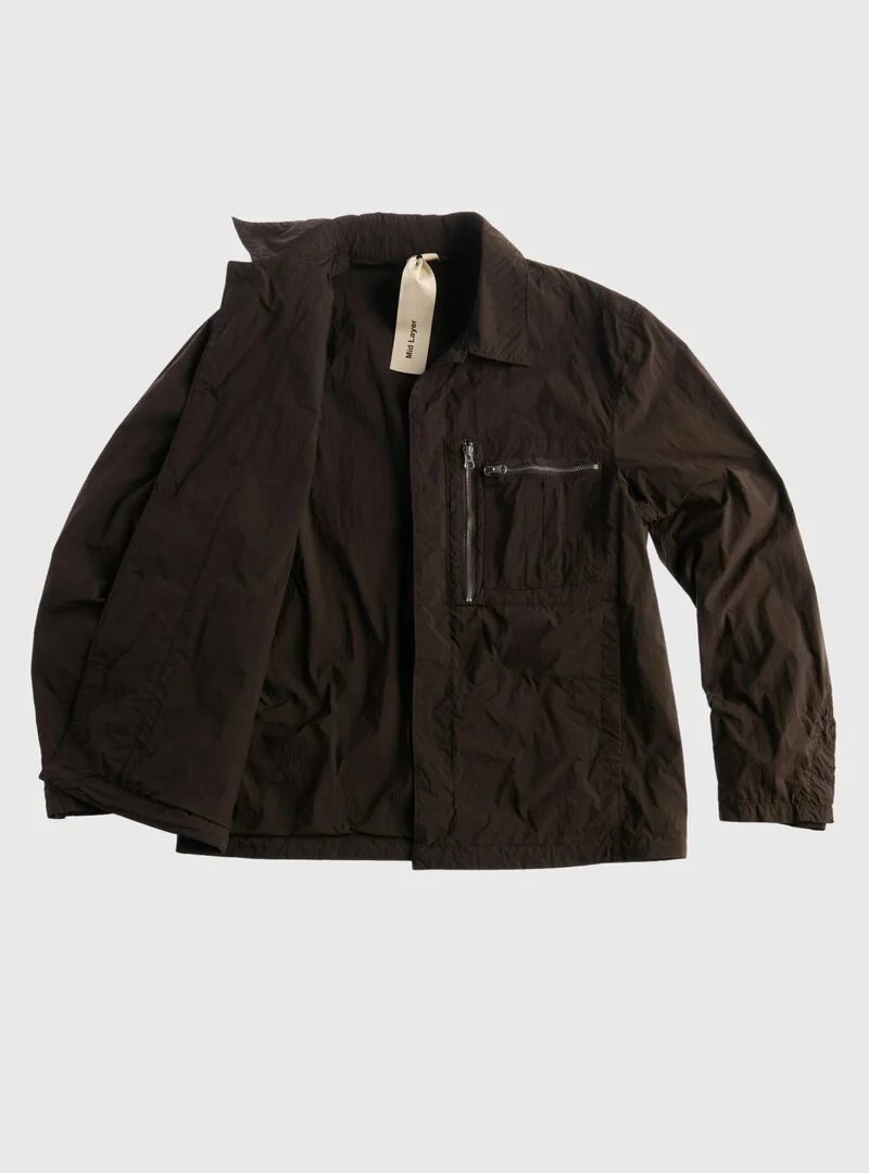 GARMENT DYED NYLON TACTEL OVERSHIRT