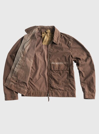 TEN C - SHADOW DYED SPRAY MID LAYER - Arabic Coffee - TEN C