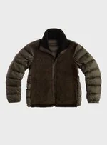 TEN C - SHEARLING DOWN LINER JACKET - Green Lizard - TEN C