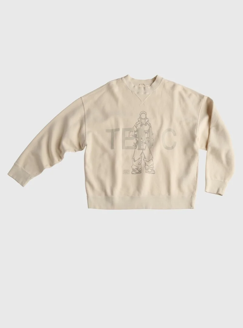 OVERSIZED LOGO PRINT COTTON SWEATER - GANG BOX COLAB