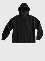 TEN C - HALF ZIP HOODIE - Black - TEN C