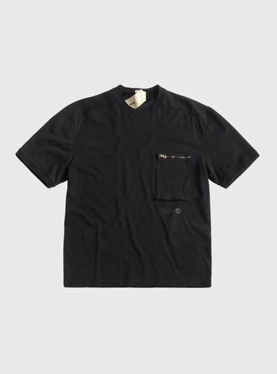 TEN C - GARMENT DYED T-SHIRT - Black - TEN C