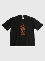TEN C - GARMENT DYED COTTON JERSEY T-SHIRT - GANG BOX COLAB - Black - TEN C