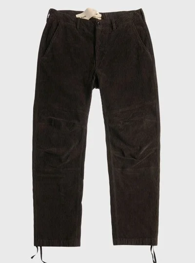 TEN C - STRAIGHT-LEG JUMBO CORD TROUSERS - Turkish Coffe - TEN C