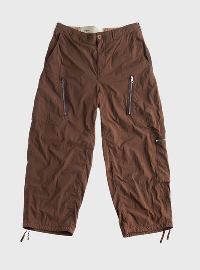 TEN C - GARMENT DYED NYLON TACTEL CARGO - Arabic Coffee - TEN C