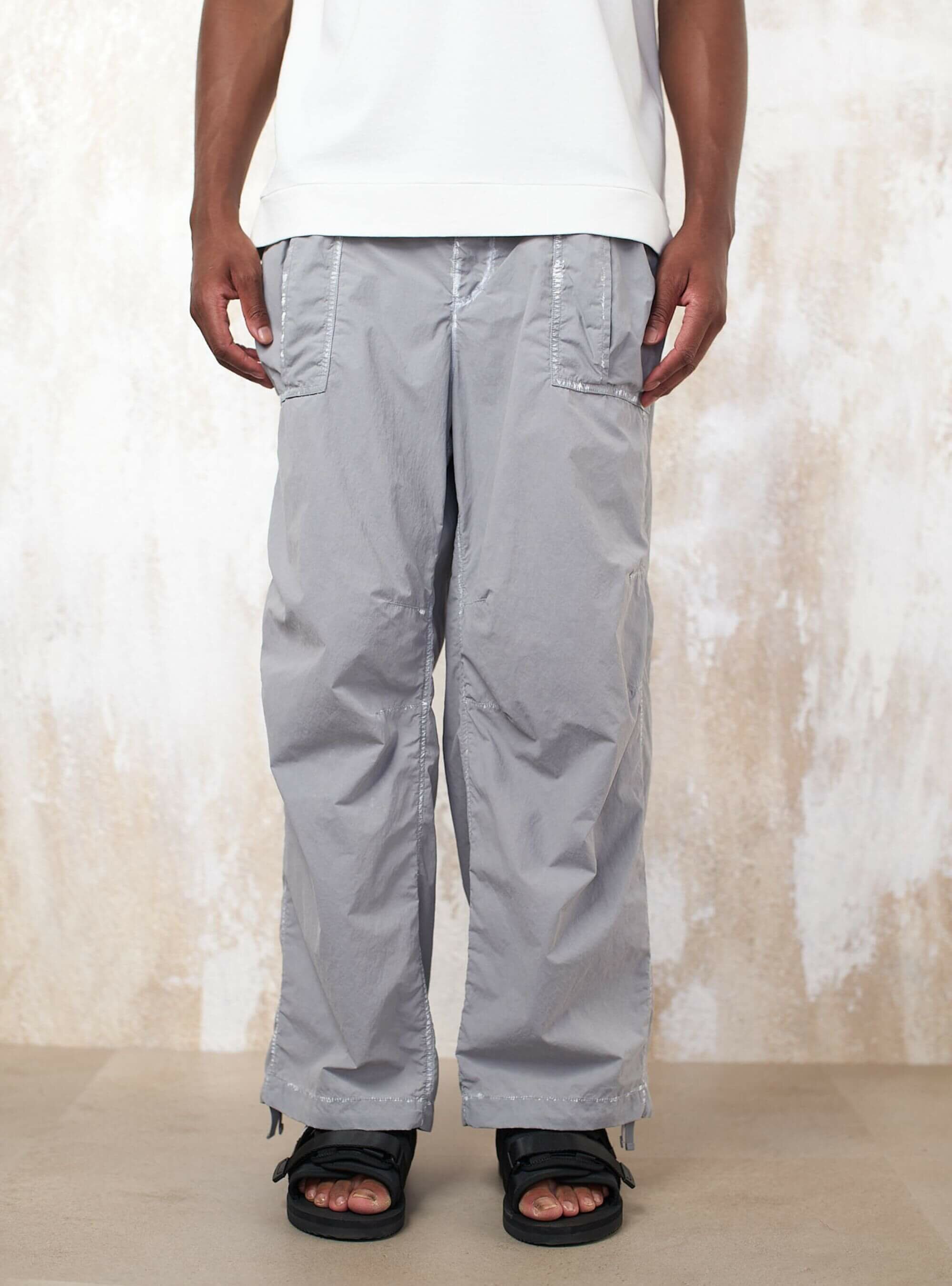 DENHAM DH×TENC NYLON CARGO TROUSERS ブラック（Men's Designer