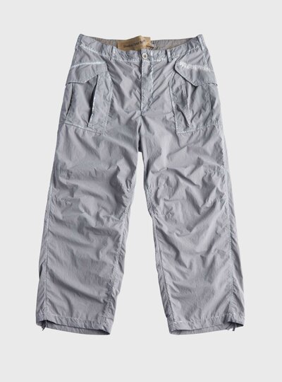 TEN C - SHADOW DYED SPRAY PIECE DYED TROUSERS - Pale Taupe - TEN C