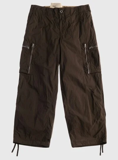 GARMENT DYED NYLON TACTEL TROUSERS - Zoom