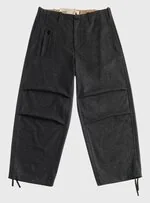 TEN C - WOOL FLANNEL TROUSERS - Black Widow - TEN C