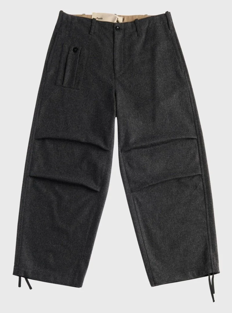 WOOL FLANNEL TROUSERS