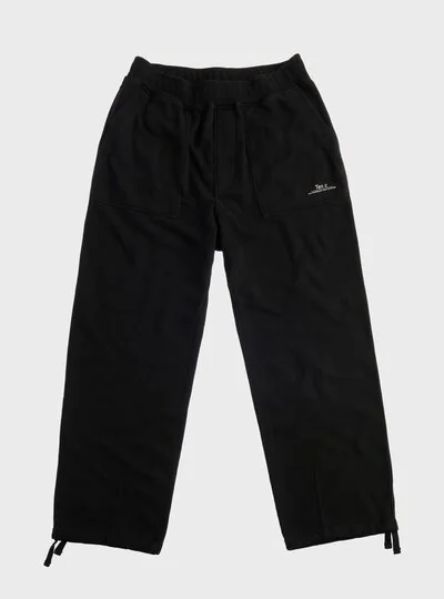 TEN C - GARMENT DYED COTTON-JERSEY SWEATPANTS - Black - TEN C