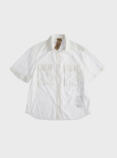 PIECE DYED COTTON POPLIN SHIRT - Zoom