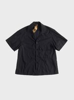 TEN C - PIECE DYED COTTON POPLIN SHIRT - Black - TEN C