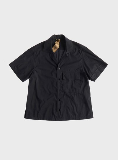 PIECE DYED COTTON POPLIN SHIRT - Zoom
