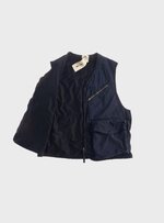TEN C - GARMENT DYED NYLON TACTEL MID LAYER - Blue - TEN C