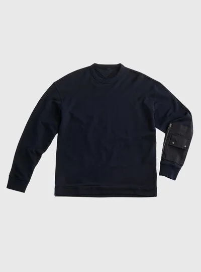 GARMENT DYED SWEATSHIRT - Zoom