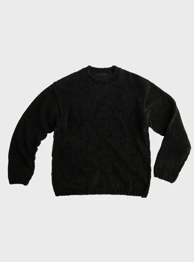 TEN C - CHENILLE COTTON KNIT - Grey Smog - TEN C