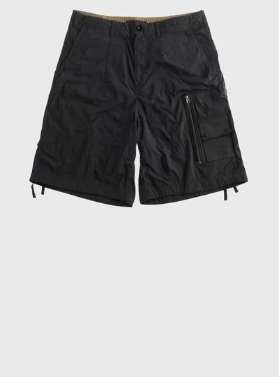 TEN C - LIGHTWEIGHT NYLON TACTEL SHORTS - Carbon Grey - TEN C