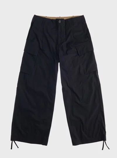PIECE DYED COTTON TROUSERS - Zoom