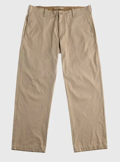 TEN C - STRAIGHT LEG OJJ 9oz TROUSERS - Almond - TEN C