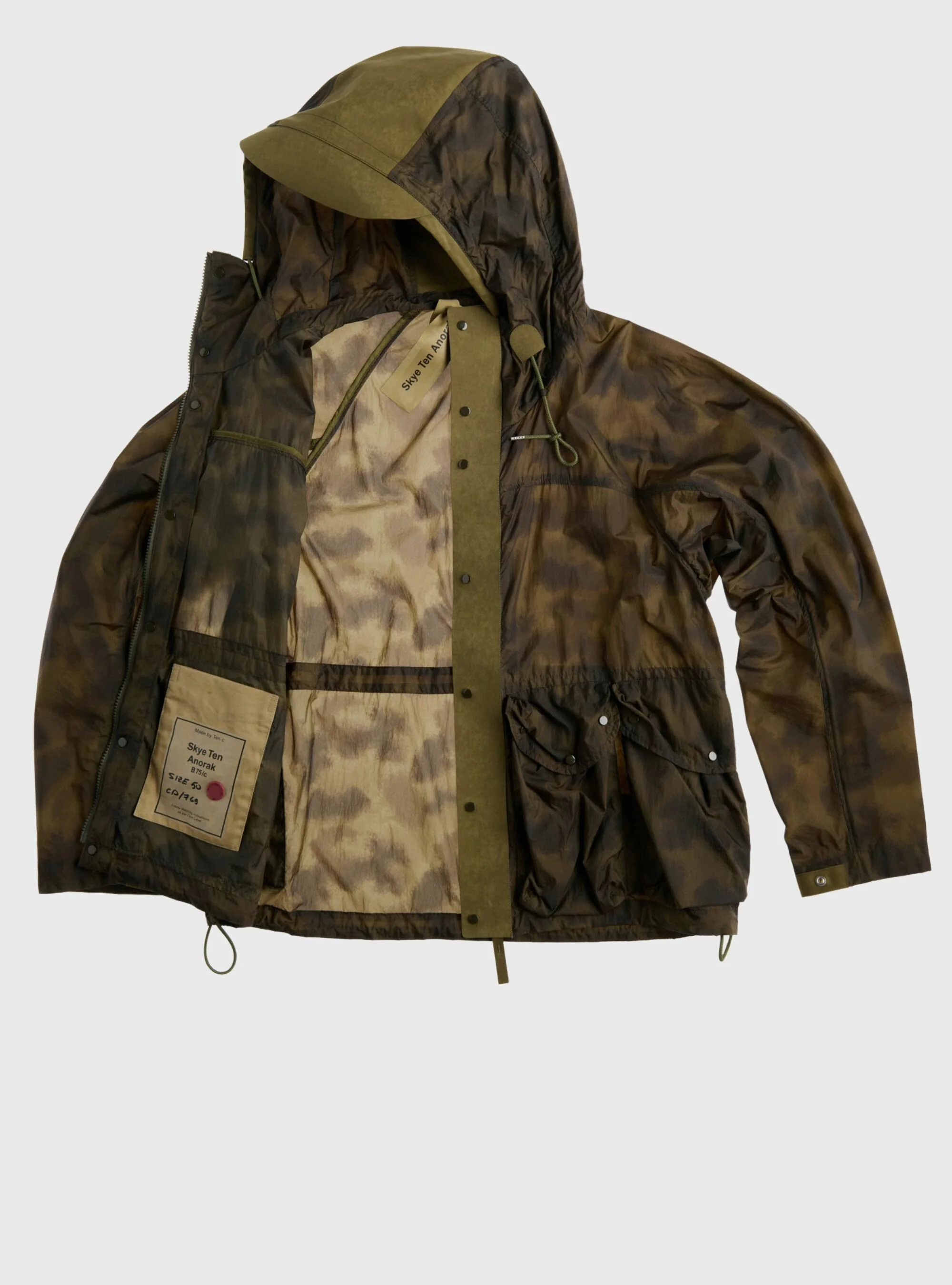 リアムギャラガー　Ten c Awake Skye Ten Anrak Skye Ten Anorak Camou | Ten c ®