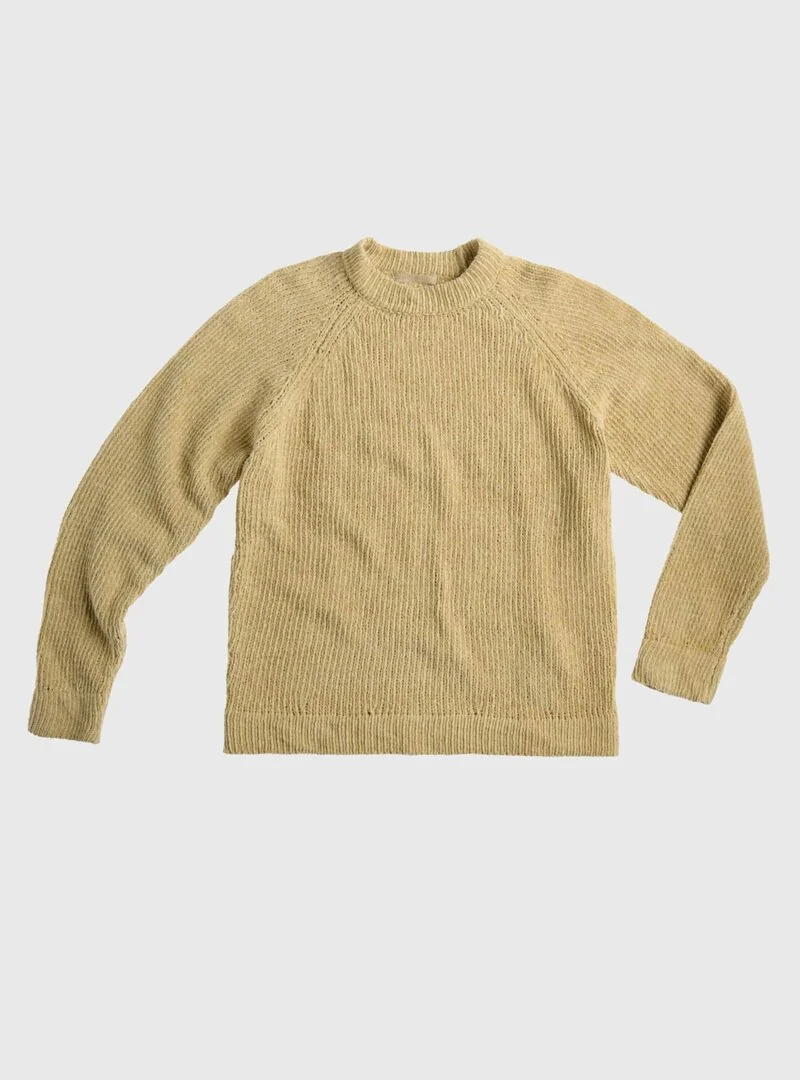 AKIRA COTTON CHENILLE CREWNECK SWEATER