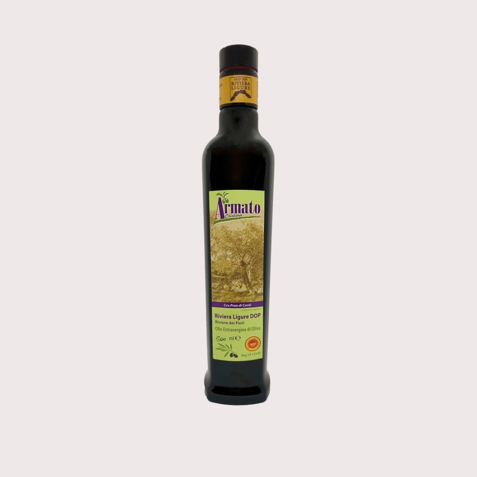 Olio extra vergine di oliva Riviera Ligure DOP - Riviera dei fiori / 6 bottiglie da 500ml