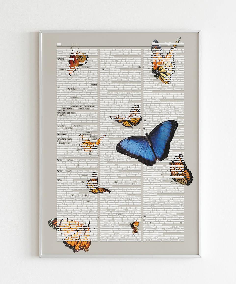 Emilio Isgrò, Farfalla (Butterfly)