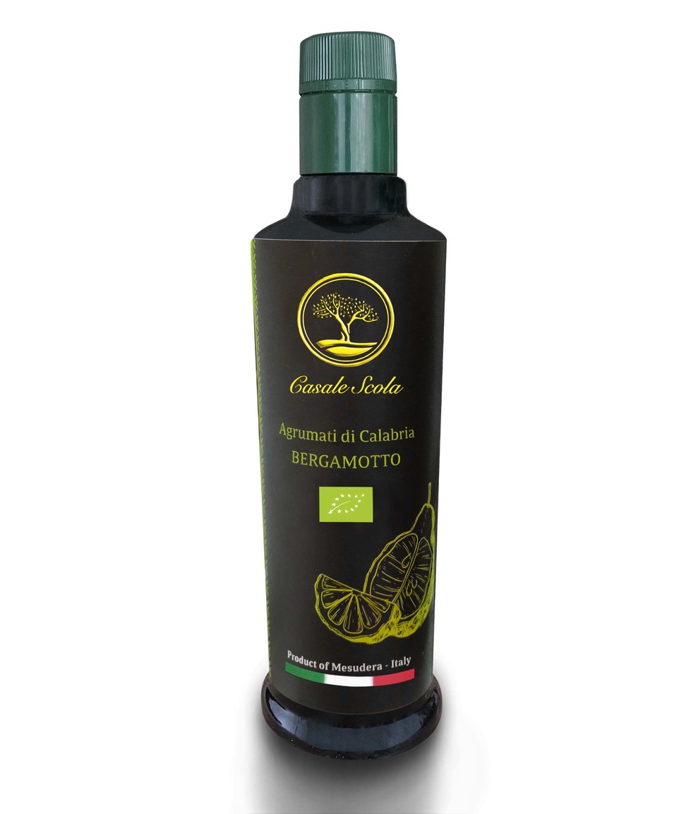 Olio extra vergine d'oliva biologico aromatizzato al bergamotto - 250 ml