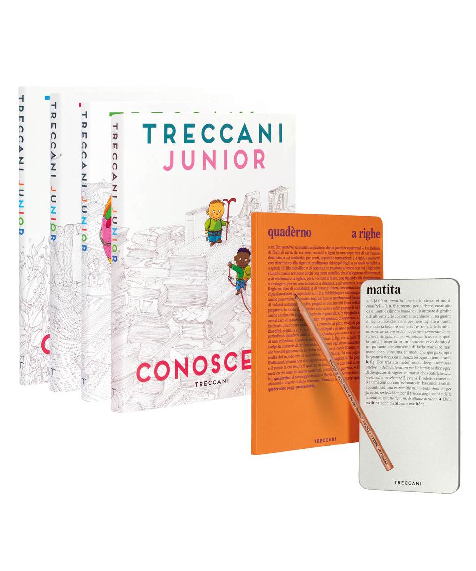 Kit Treccani Junior, Notebook and Pencil Box