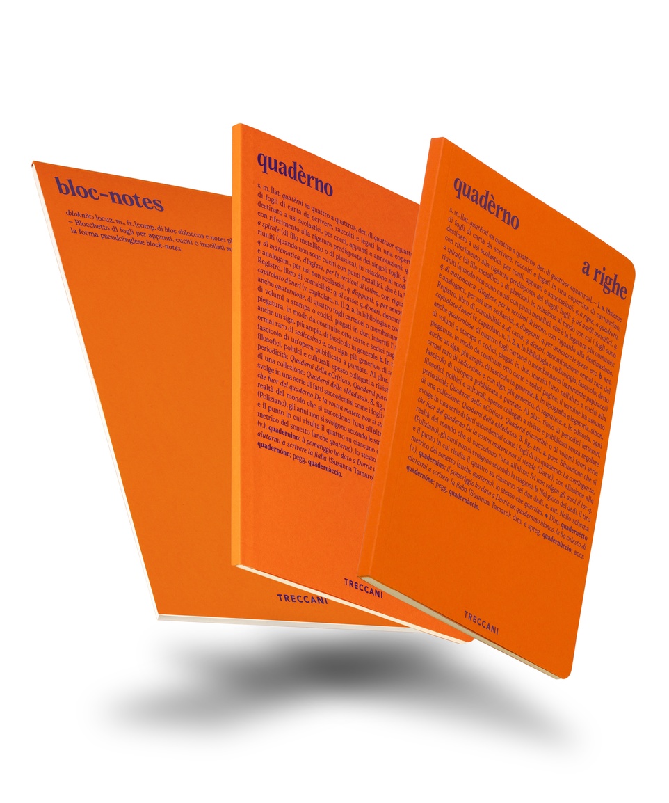 Set Bloc-Notes, quaderno a fogli bianchi e quaderno a righe Arancio/Viola