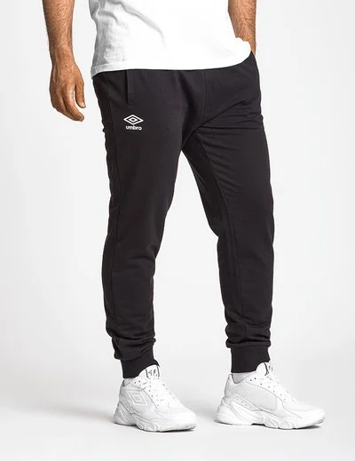 Cotton jogger pants with logo - Black
