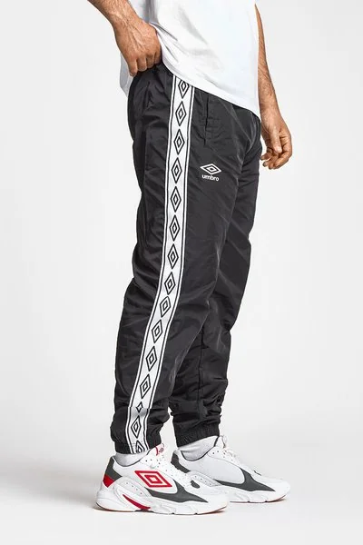 Jogger pants with logo print band