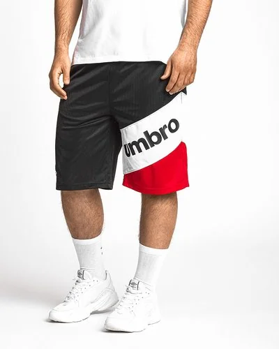Short with side pockets - Black White Red