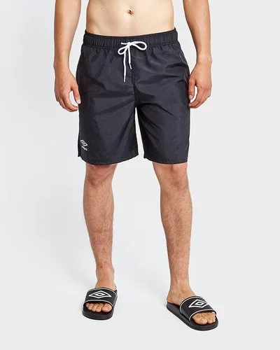 Beach short with contrasting laces - Black